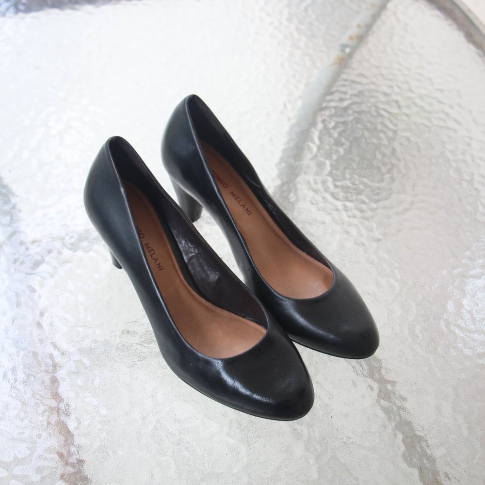 Antonio Melani Black Kitten Pumps